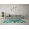 thumbnail image 3 of Ahgly Company Indoor Rectangle Animal Light Blue Traditional Area Rugs, 5' x 8', 3 of 4