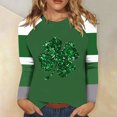 thumbnail image 2 of UAMVSH St Patricks Day Shirt Women Color Block Long Sleeve Cute Tops Casual Loose Fit Print Crewneck Graphic Tees Festival Outfits, 2 of 5