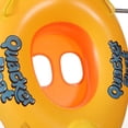 thumbnail image 3 of Barco de natación inflable estilo pato naranja amarillo con patrón de letras para niños, 1 unidad, piscina para bebé el verano, 3 of 5