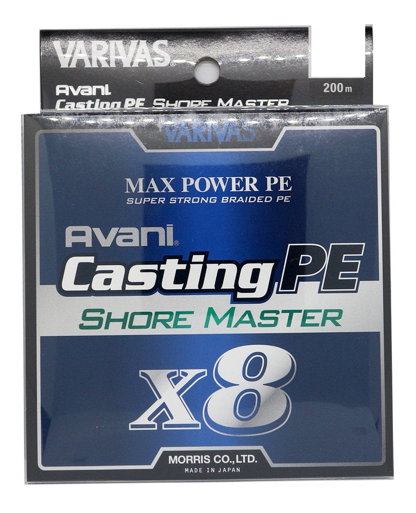 VARIVAS PE LINE AVANI CASTING PE MAX Power X8 Shoremaster 200m No. 1.2  24.1LB 8pcs White 