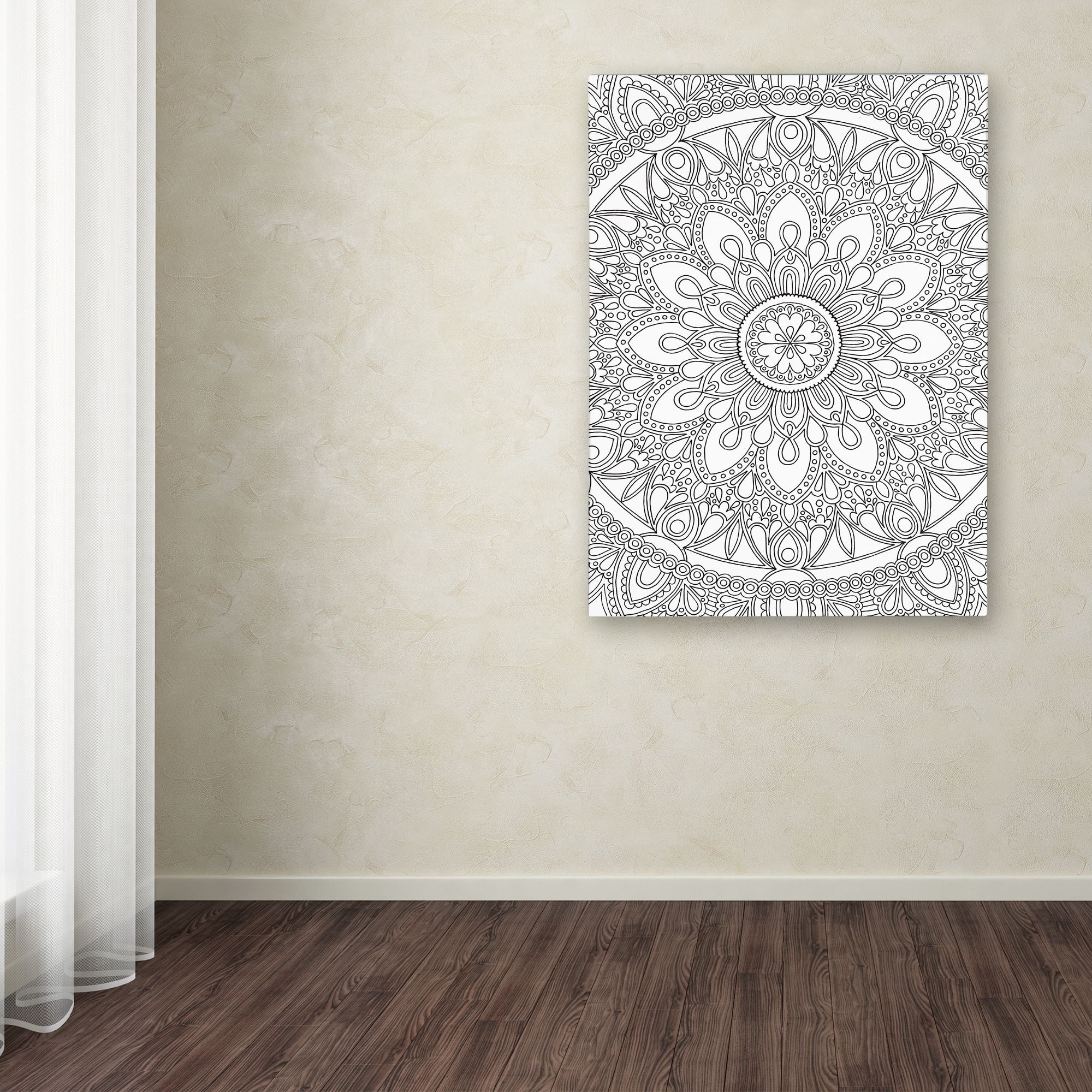 Trademark Fine Art "Delightful Mandala" Canvas Art by Hello Angel