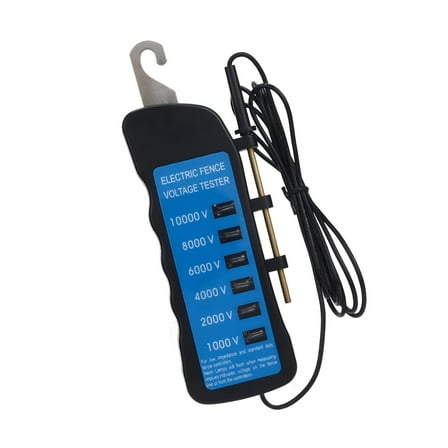 Sinyiin 10000V Digital Electric Fence Electric Tester Waterproof Easy carry Tool Easy to Carry for Farm Livestock Fencing Systems