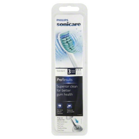 Proresults Brush Head - Philips Sonicare HX6013/64 ProResults Toothbrush Heads, HX6013/64, 3 count