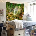 thumbnail image 4 of DaShan Fantasy Forest Tapestry Wall Hanging,Enchanted Mushroom Tapestries for Kids Girl Bedroom Living Room Dorm Decor,60"Wx50"L, 4 of 6