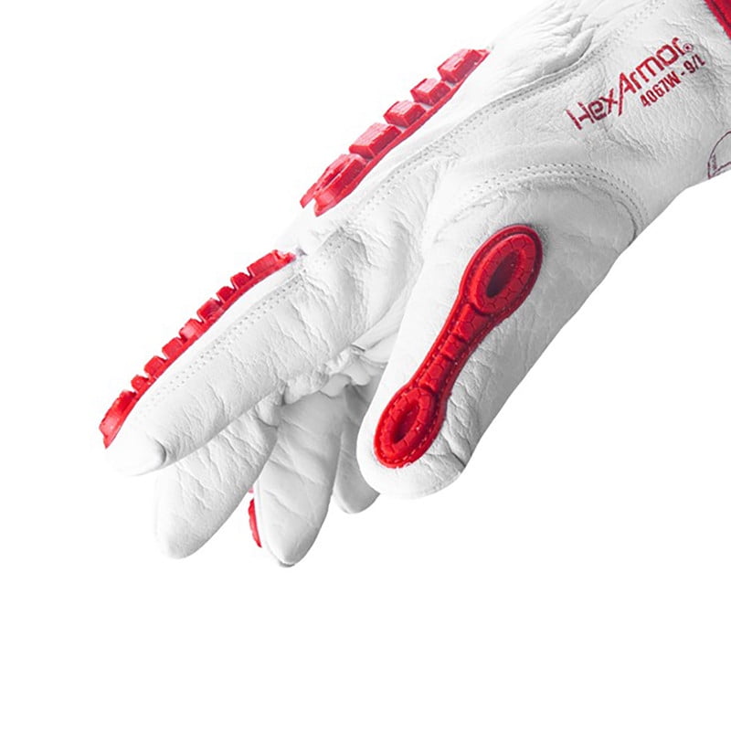 Chrome SLT 4067W-M Leather Winter Gloves Impact Work Gloves, A7 Cut, C100 Thinsulate Liner, Medium