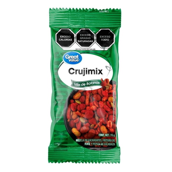 Mix de botanas Great Value crujimix 70 g
