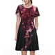 thumbnail image 1 of Fotbe Mesmerizing Pink Jellyfish Vestido Largo de Moda para Mujer, Vestido Tipo Camiseta con Manga Corta y Estilo Casual a Rayas y Bloques de Color, 1 of 6