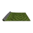thumbnail image 2 of Ahgly Company Indoor Round Abstract Green Modern Area Rugs, 7' Round, 2 of 4