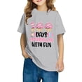 thumbnail image 4 of Fiudx Camiseta para Niños, Suave Mezcla de Poliéster, Cuello Redondo Comodo, Manga Corta, Informal, para Uso Diario, Ideal para Niños y Niñas. Se Recomienda Lavar a Mano., 4 of 7