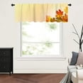 thumbnail image 6 of Window Curtains Valances Autumn Maple Leaves Kitchen Short Curtains with Rod Pocket Valance Drapes Farmhouse Window Treatment for Living Room Bathroom Decor 54" X 18", 6 of 6