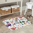 thumbnail image 5 of Kdxio Alpaca Flower,16" x 24", Non-Slip Front Door Mats,Outdoor Welcome Mat Washable, 5 of 9