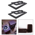 thumbnail image 4 of Yinanstore 2Pcs Tilted Desktop Speaker Stands, Iron Tabletop Design for Bookshelf, Black, 4 of 6