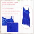 thumbnail image 5 of Rswnyirn Girls Sequins Fringe Dress Tassel Latin Dance Dress Salsa Rumba Samba Tango Jazz Dance Costume Ballroom Dancewear Royal Blue 6, 5 of 6