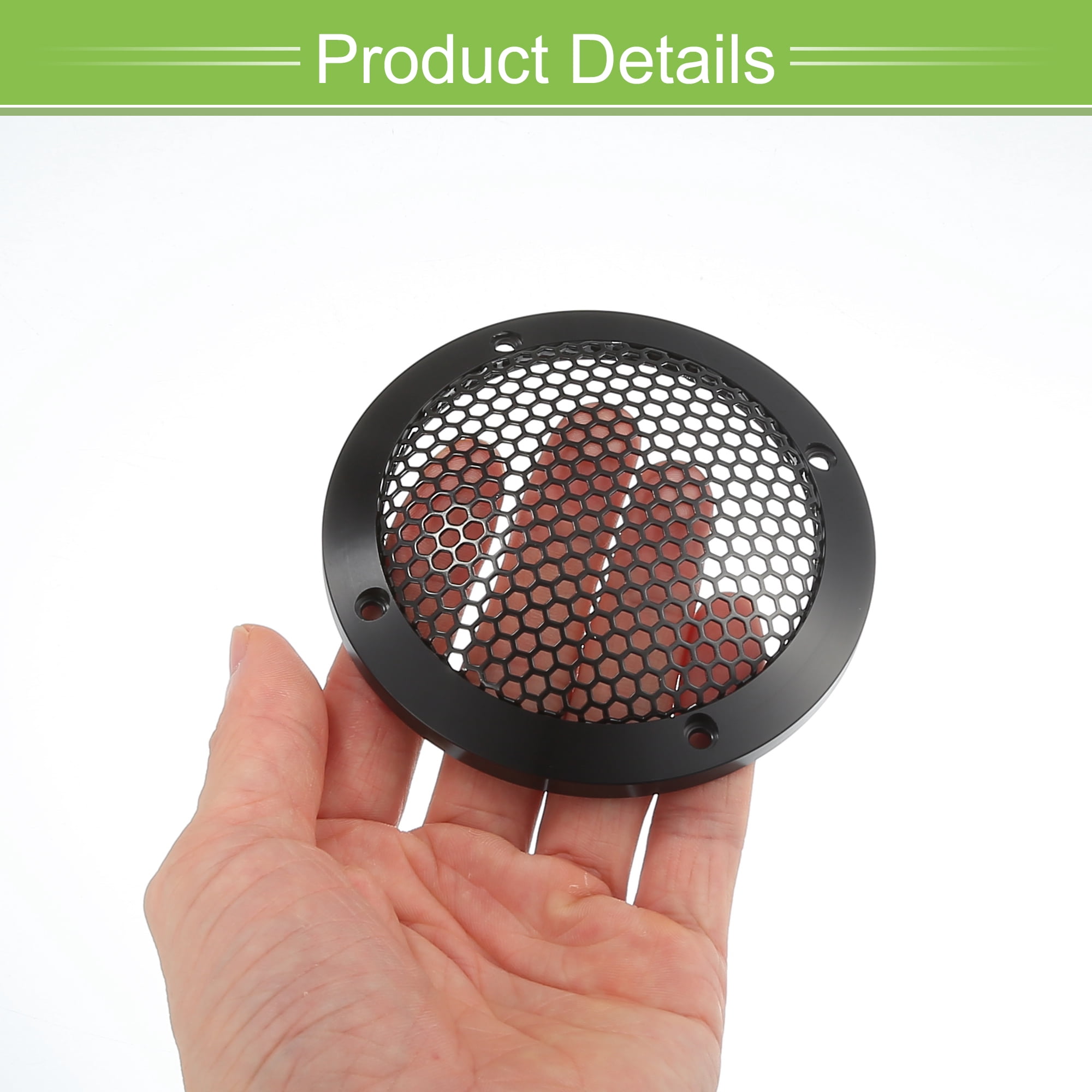 Unique Bargains Universal 3 Inch Car Speaker Grills Cover with Mounting Screws