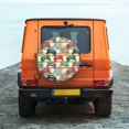 thumbnail image 6 of Pofeuu Retro With Joysticks Print Spare Tire Wheel Cover for Car Truck SUV Camper Universal Fit Spare Tire Cover RV Spare Tire Covers-17 inch, 6 of 6