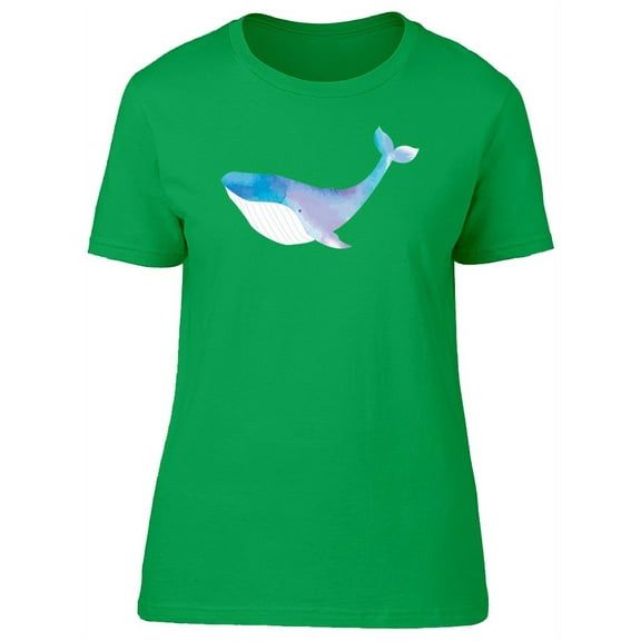Purple Watercolor Whale T-Shirt Women -Image by Shutterstock, Female Large