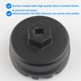 thumbnail image 4 of GHSDFBB Oil Filter Wrench Removal Tool 64MM 14 Flute, Compatible with Toyota Lexus Scion 1.8L-2009-2017 Corolla, 2009-2013 Matrix, 2010-2017 Prius/Plug-In/Prime/Prius V, 2011-2017 CT200h, 20, 4 of 6