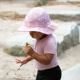 thumbnail image 6 of JAN & JUL Girls' Cotton Sun-Hat, Size Adjustable Summer Floppy Hat for Babies ((S: 0-6 Months, Pink Daisy), 6 of 7