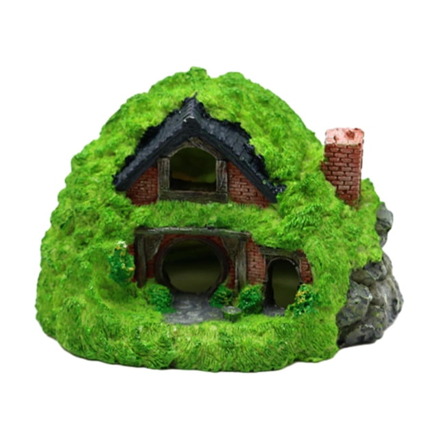 Cueva para acuario, casa para reptiles, agujero en forma de S, terrarios creativos, acuario, cueva de roca para anfibios, mascotas acuáticas para cría