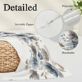 thumbnail image 3 of Blue Brown Spring Floral Body Pillow Covers 20"x54", Watercolor Summer Botanical Soft Brushed Microfiber Breathable Throw Pillow Covers, Pillowcase with Zipper for Couch Sofa Bedroom Living Room, 3 of 9