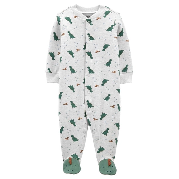 Mameluco Carter's Niño NB Dinosaurios Gris
