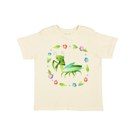 

Inktastic Praying Mantis with Flowers and Leaves Gift Toddler Boy or Toddler Girl T-Shirt