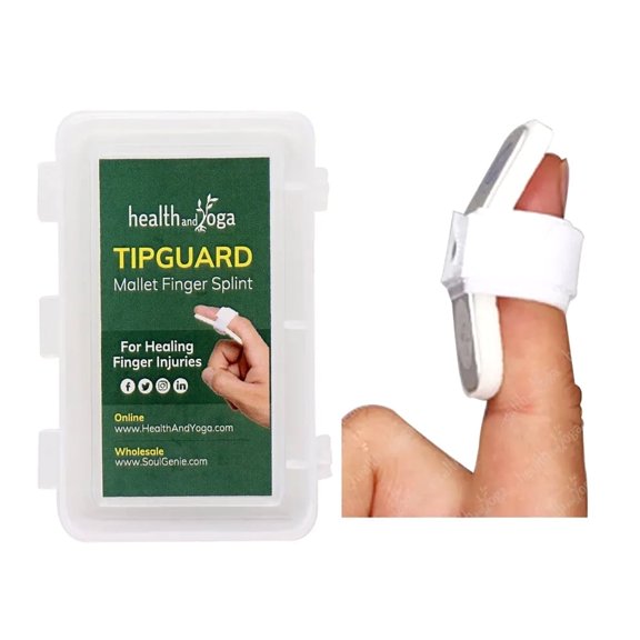 SoulGenie TipGuard Mallet Finger Splint for Finger Deformity and Post-Surgical Care (Free Size)