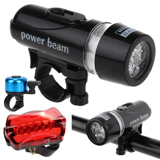 DPTALR Waterproof Lamp Bike Bicycle Front LED Head Light + Rear Safety Flashlight