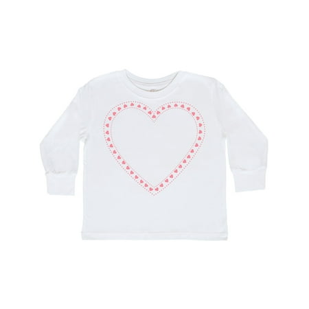 

Inktastic Valentine s Day Pink Love Heart Gift Toddler Boy or Toddler Girl Long Sleeve T-Shirt