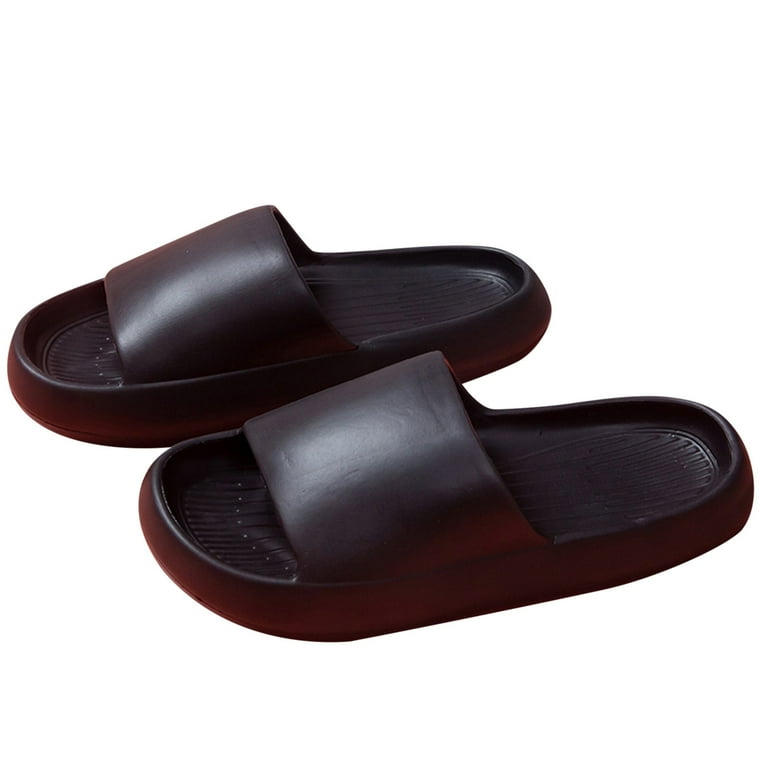PEASKJP Men s Casual Slide Sandals Non Slip Pillow Sandals Open