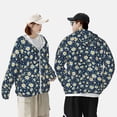 thumbnail image 4 of Disketp Daisy Floral B for Men's Sun Protection Hoodie Performance Long Sleeve Fishing Outdoor Lightweight-Large, 4 of 7