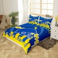 thumbnail image 3 of Erosebridal Football Duvet Cover Twin Size,Sports Football Fans Bedding Set,Football Team Comforter Cover,Sports Football Fans Bed Sets with 1 Pillowcase(Los Angeles 1), 3 of 5