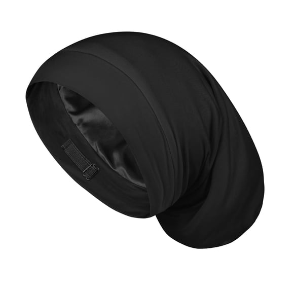 Gorro de satén para hombre, para dormir, Fittia Loc, con rastas, color negro