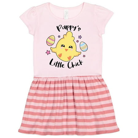 

Inktastic Happy Easter Pappy s Little Chick Gift Toddler Girl Dress