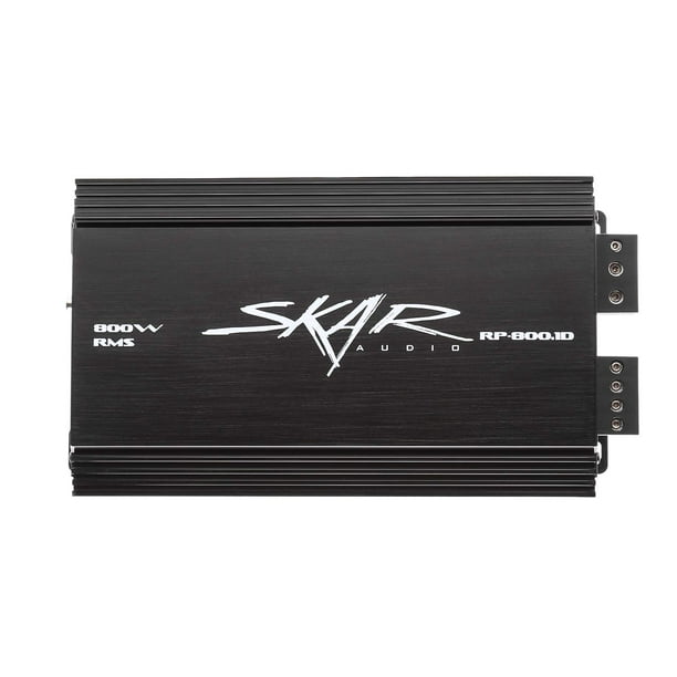 Amplificador Skar Audio RP-800.1D Clase D de 800 W con mando a distancia