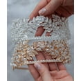 thumbnail image 3 of Bridal Crystal Leaf Vine Tiara Crown Gold Leaf Headband Wedding Headpiece Bridesmaid Prom Festival Hair Accessories for Women and Girls (Gold), 3 of 3