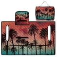 thumbnail image 5 of Pzuqiu Tropical Palm Tree Quilted Golf Cart Seat Cover - 2-Person Universal Fit With 4 Pockets, Non-Slip Protector for Golfers, 5 of 9