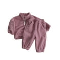 thumbnail image 4 of Godderr Newborn Toddler 2Pcs Fleece Sweatshirt Sweatpants Outfit for Boys Girls Winter Sweatsuit Outfit Baby Autumn Winter Jogger Pants Set Warm Tracksuit 2-Piece Set for 6 -24 Months, 4 of 9