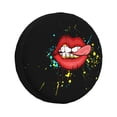 thumbnail image 2 of 16'' Red Lip Art Design Tire Cover, Universal Spare Wheel Covers, Dust-Proof, Water-Proof, Sun-Proof and Corrosion-Proof, 2 of 9