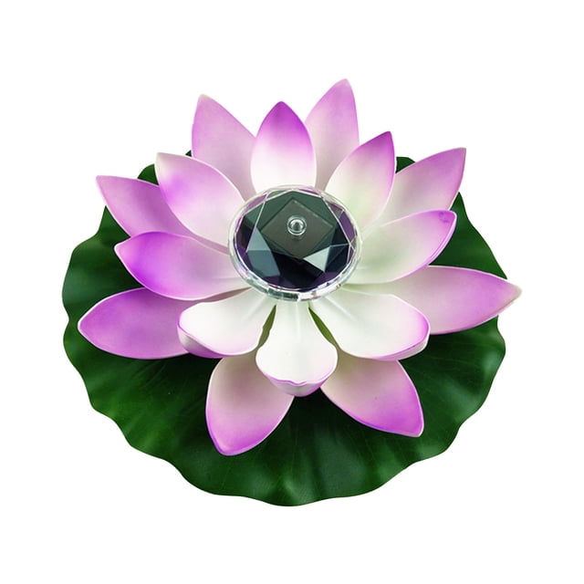 Popular! Artificial Outdoor Plants Floating Candles Solar Powered Decoration Light LED Night Light Solar Light Accessories Proof Floating Pool Light Pool Decoration Ligh