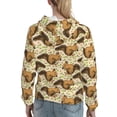 thumbnail image 7 of Haiem Cute Squirrel with Green Leaves for Men's Fashion Hoodies & Sweatshirts with Kangaroo Pocket,Hooded Sweatshirt with Eye-catching Drawstrings-X-Large, 7 of 7