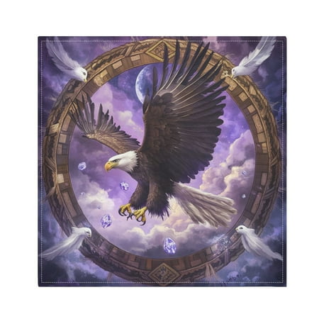 

WOBOGO Eagleflying in The Sky Cloth Napkins 6 Pieces Soft Elegant Touch Durable Absorbent Quick Drying for Elegant Dining