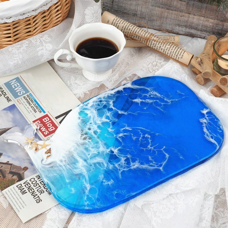 Ludlz Ocean Turtles Whales Shape Mirror Silicone Mold DIY Handmade Tray  Table Decor , Epoxy Resin Casting Molds for Home Decoration, Resin Ocean  Wave Painting Art 