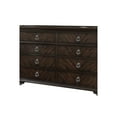 thumbnail image 4 of Traditional 8 Drawer Wooden Dresser with Bracket Legs Support, Brown, 4 of 5