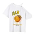 thumbnail image 3 of Camiseta con Cuello Redondo para Mujer, Ropa Femenina de Verano, Camiseta con Cuello Redondo para Oficina M, 3 of 7