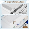 thumbnail image 4 of ANPOO Fluted Changing Table Dresser, 2-in-1 Convertible Baby Changing Station with Capacity Changing Tray, Removable Topper, Nursery Dresser with 4 Drawers & Open Storage, Anti-Tipping Device, 4 of 7