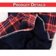 thumbnail image 2 of DYstyle Soft Warm Sheep Velvet Flannel Blanket Grid Plush Bed Sofa Blanket, 51"x63", 2 of 3