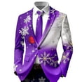 thumbnail image 4 of Adult Mens Christmas Suits 2 Piece Formal One Button Xmas Jacket Blazer And Trousers Set Slim Fit Winter Party Wedding Christmas Suit, 4 of 5