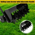 thumbnail image 2 of 20-Inch Rolling Lawn Aerator with Wheels, Manual Spike Aerator Yard Lawn Tool with Adjustable Handle, Soil Aerator, Grass Aeration Tool for Garden Yard Patio, Lawn Care, Loosening Soil, 2 of 7
