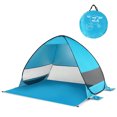 thumbnail image 6 of YAHHU Automatic Pop Up Beach Tent, UPF 50+ Portable Sun Shelter for 2-3 Persons, 78.7 in / 200 cm Lightweight Cabana Canopy with Storage Bag for Camping Fishing Hiking, Blue, 6 of 6